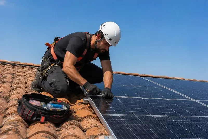 Maintenance et monitoring de panneaux solaires à Charantonnay